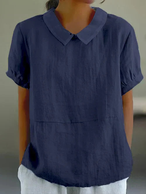 Elegant cotton shirt for women | Amalie -3
