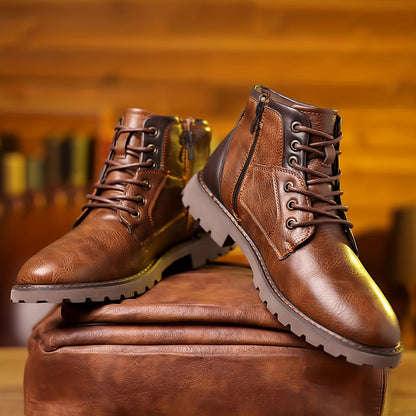 Vintage lace-up boots with timeless silhouette for men | Daniel