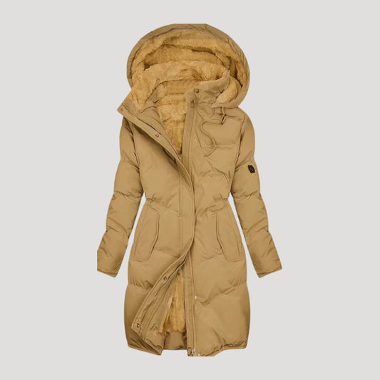 Long hooded winter coat for women | Celeste