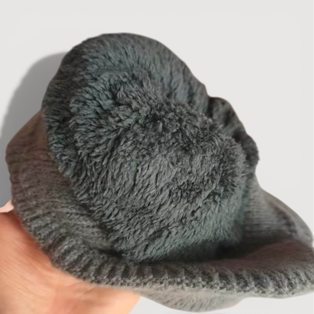 Cosy knitted ear-flap winter hat for women | Antonia -5