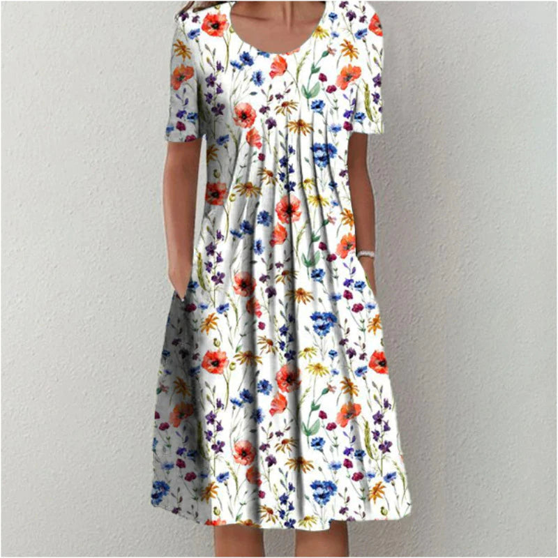 Soft everyday tummy-coverage comfort dress for women | Gigi -1
