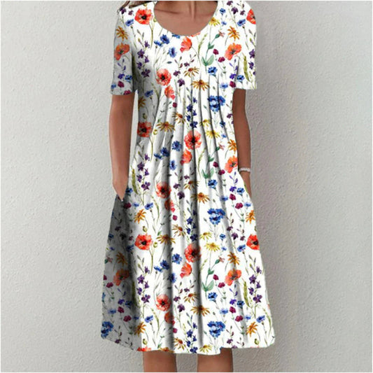 Soft everyday tummy-coverage comfort dress for women | Gigi -1