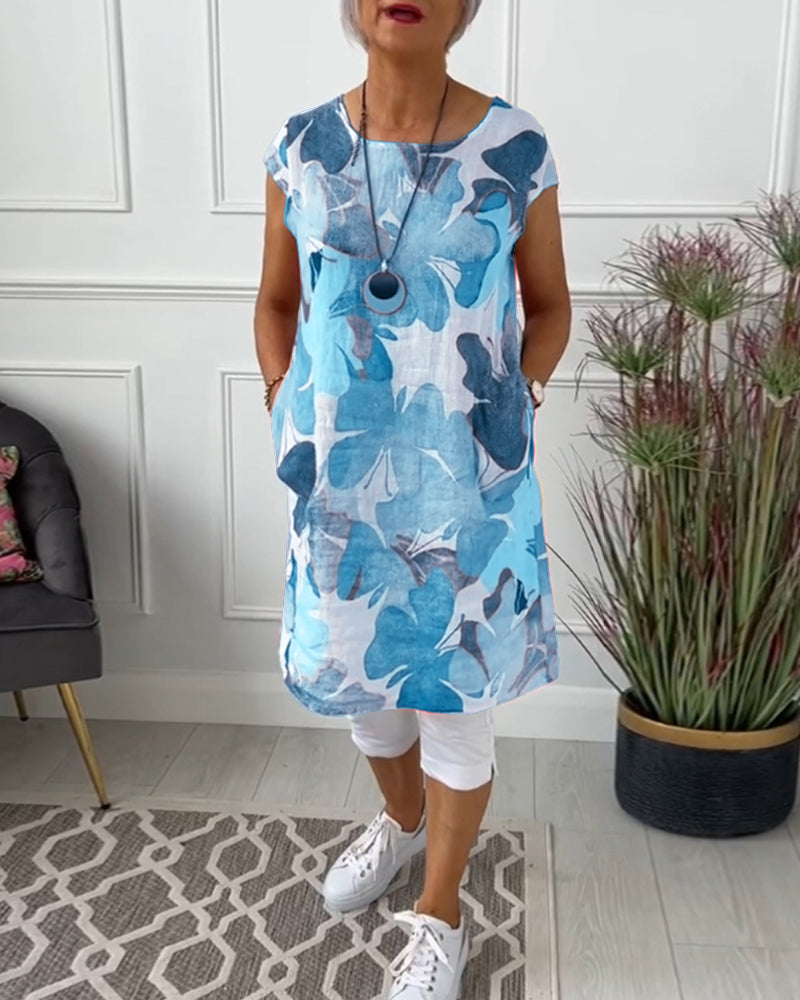 Casual relaxed floral everyday dress for women | Ingrid -8