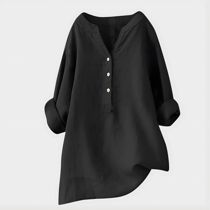 Elegant V-neck blouse for women | Virelle