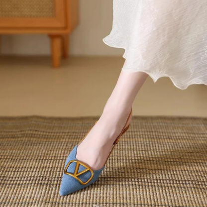 Celeste slingback stiletto heel for women | Valentina -7