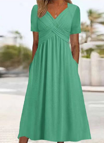 Stylish crossover everyday dress for women | Monica -7