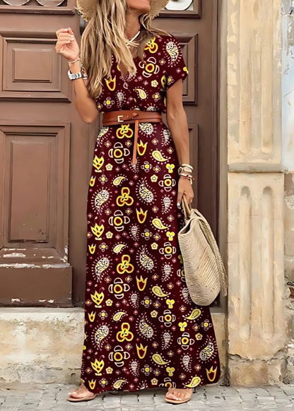 Elegant long dress for women | Ameline -2