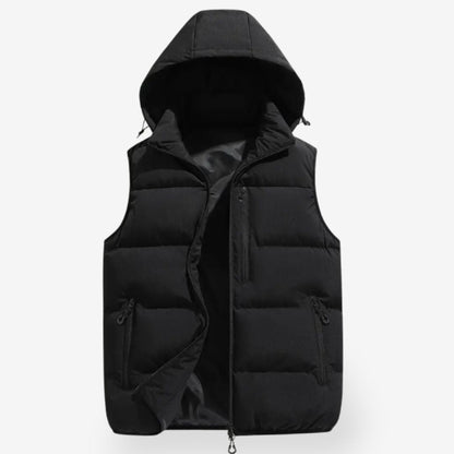 Warm hooded everyday bodywarmer gilet for men -6