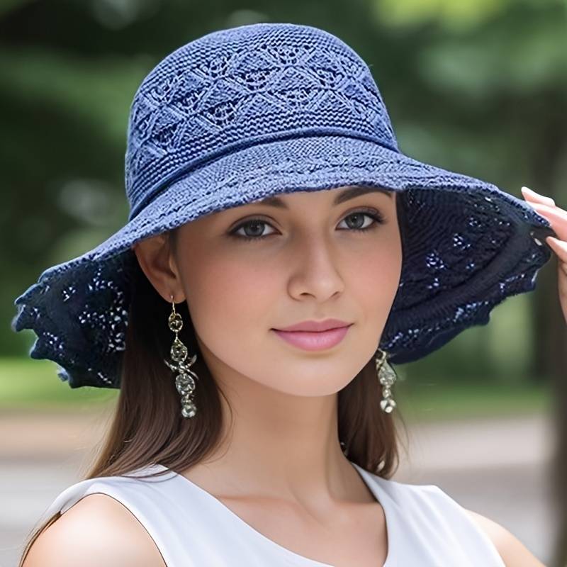 Fashionable wide-brimmed hat for women | Lyla -4