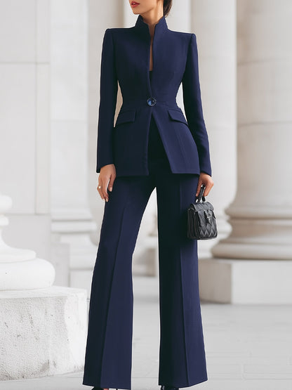 Elegant blazer and trouser suit set for women | Adrielle -1