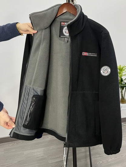 Outdoor performance fleece jacket high coat for men | Rowan -25