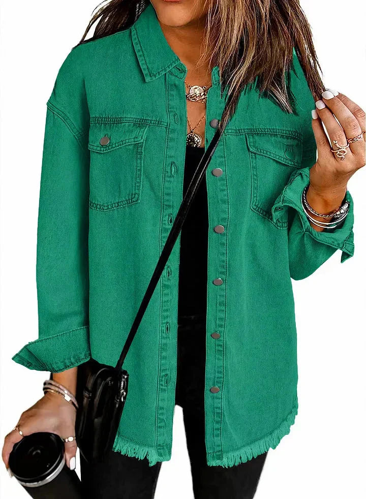 Classic signature denim everyday jacket for women | Katja -14