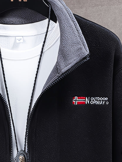 Outdoor performance fleece jacket high coat for men | Rowan -28