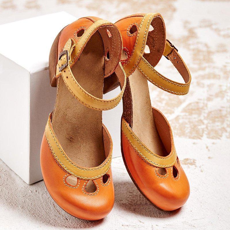 Comfortable low-heeled sandals for women | Amanda -4