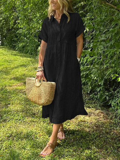 Relaxed elegant everyday maxi dress for women | Ruby -8