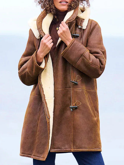 Hooded winter coat for women | Leia -1