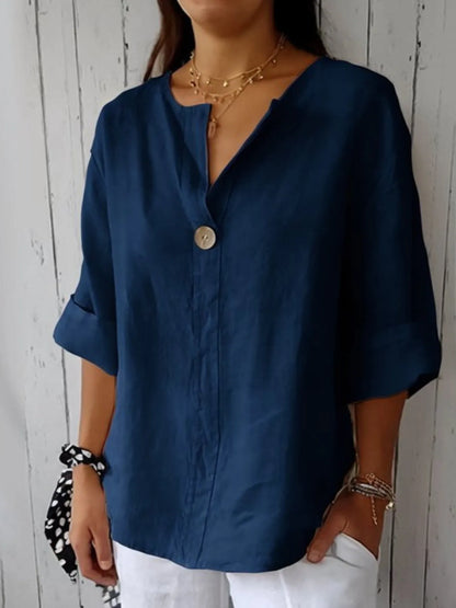 Chemisier casual grande taille blouse for women -6