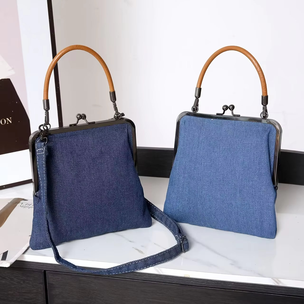 Structured shoulder bag for women | Maren -4