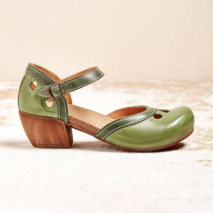 Comfortable low-heeled sandals for women | Amanda -5