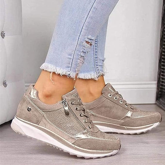 Zip-up comfort sneakers for women | Gavriel