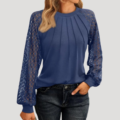 Long-sleeve smart-casual everyday blouse for women | Amelie -9