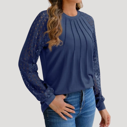 Long-sleeve smart-casual everyday blouse for women | Amelie -10