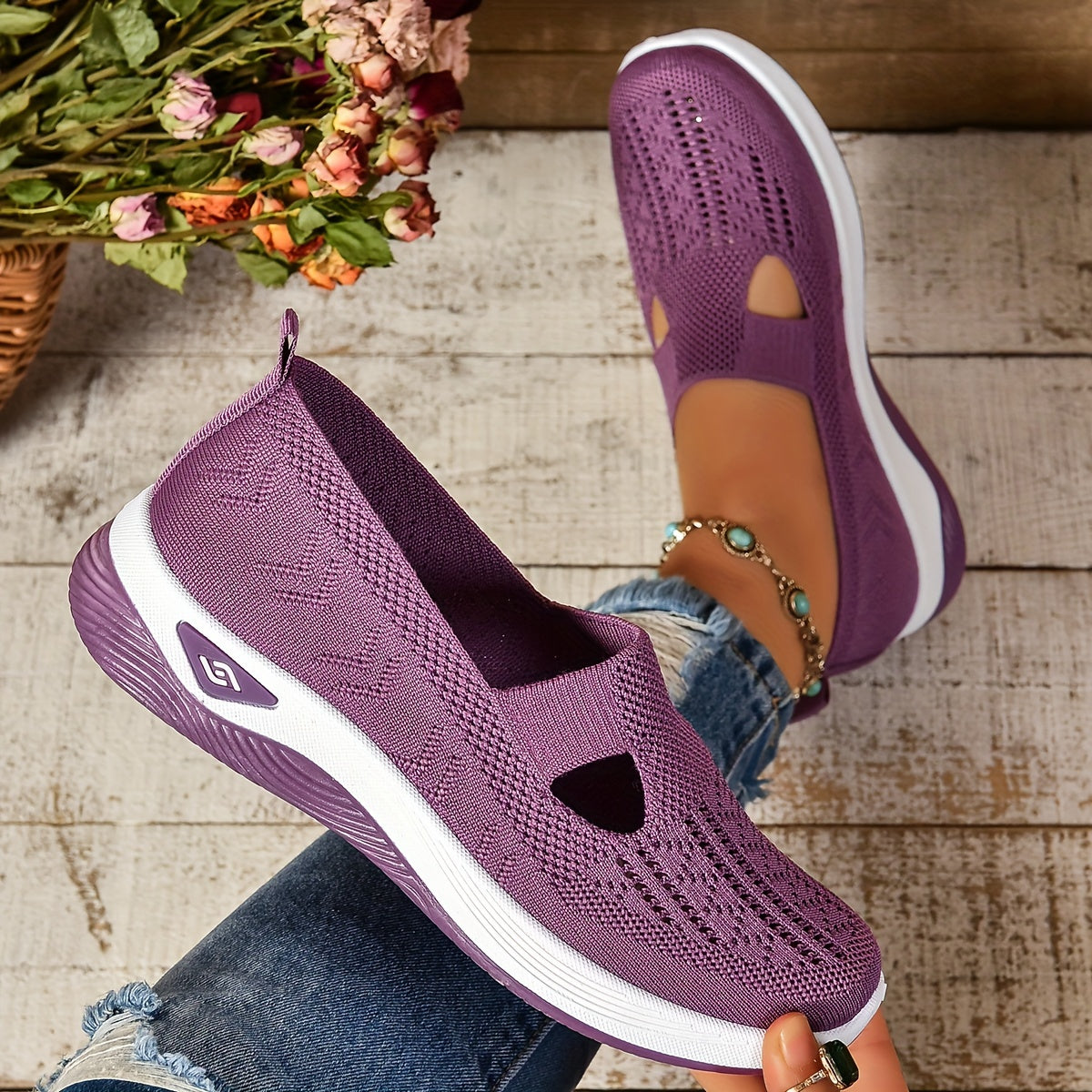 Aurelle comfortable everyday slip-on shoes for women