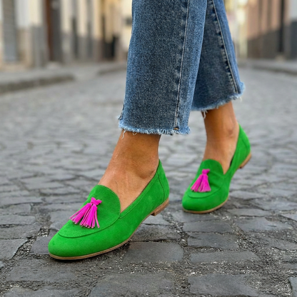 Tassel-embellished loafers with playful detailing for women | Mandy