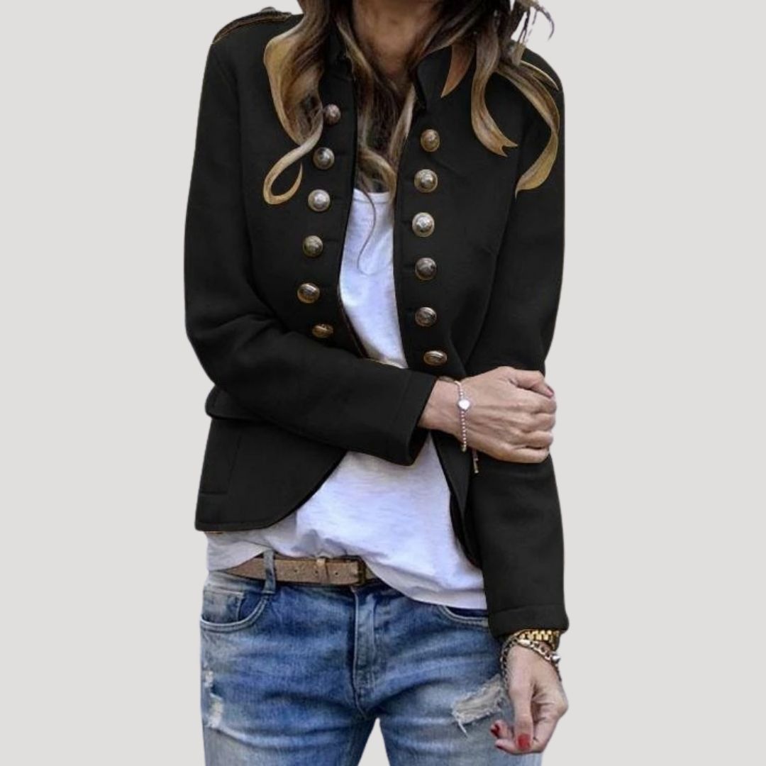 Military-inspired tailored everyday blazer for women | Colette -2
