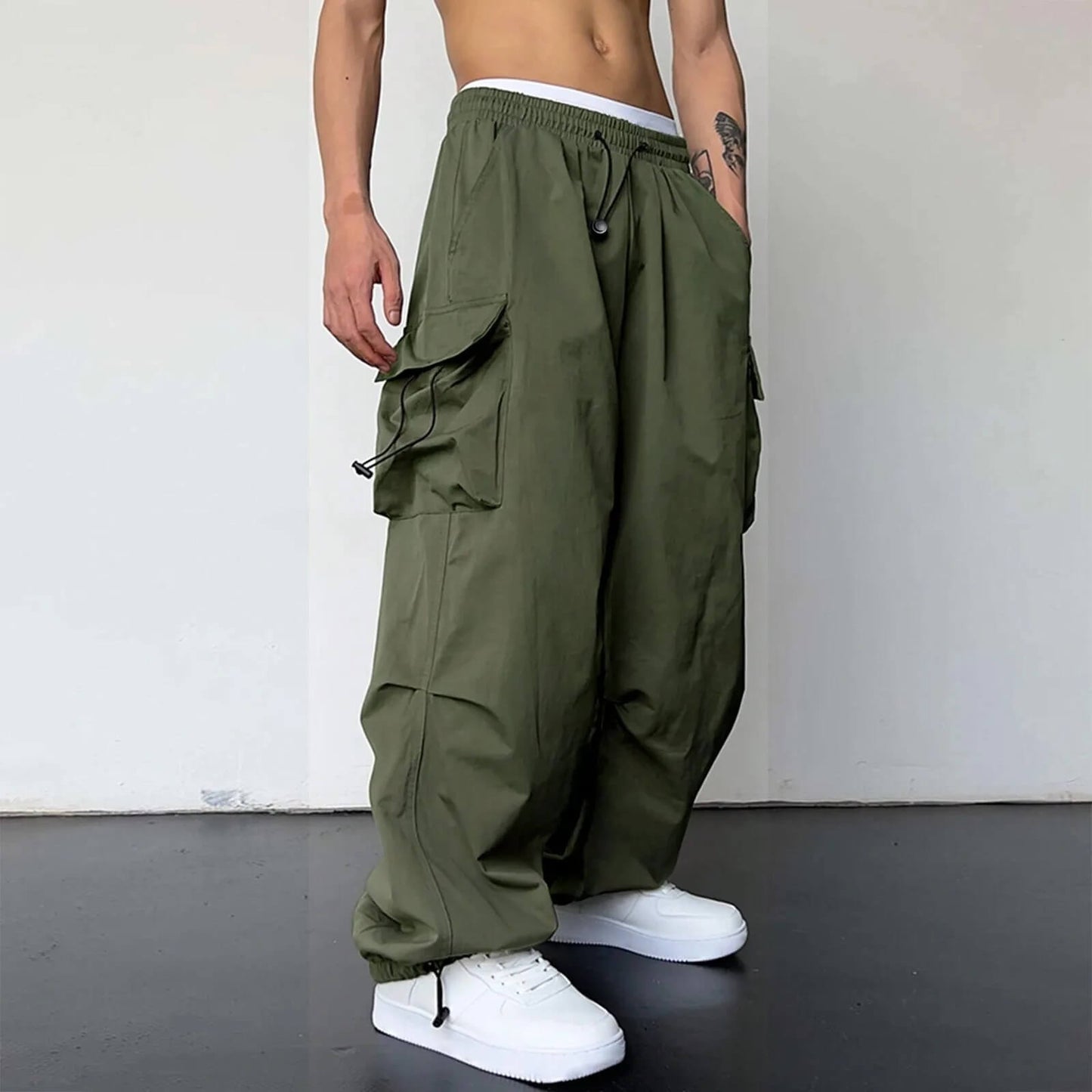 Relaxed fit cargo for men | Axel -8