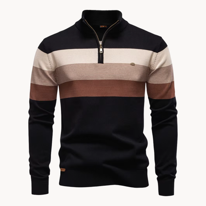 Classic quarter-zip everyday jumper for men | Burk -2