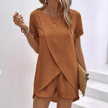 Elegant summer co-ord lounge set for women | Amalia