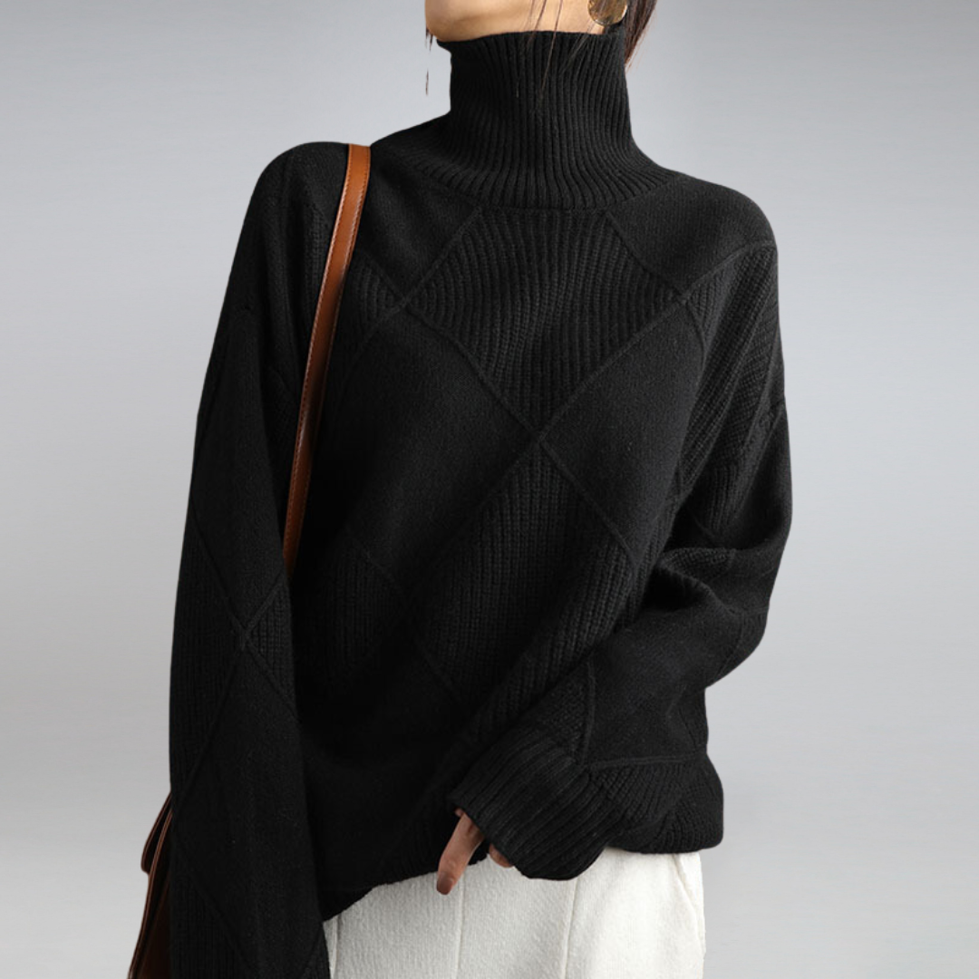 Soft jumper roll-neck for women | Seraphine -5