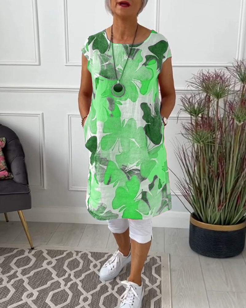 Casual relaxed floral everyday dress for women | Ingrid -14