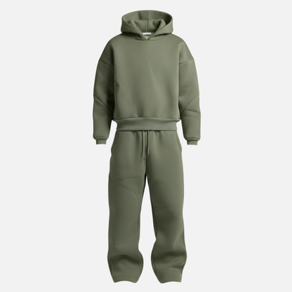 Oversized streetwear hoodie tracksuit set for men -6