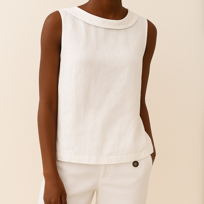Sleeveless elegant top for women | Breathable -6