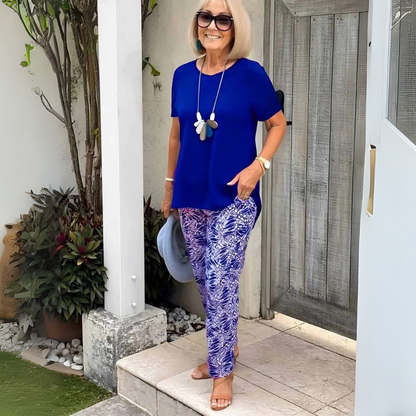 Cotton-blend two-piece set for women | Allegra