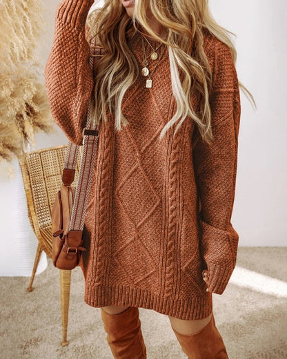 Juno cable knit jumper for women | Elara -7