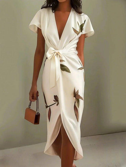 Elegant wrap everyday dress for women | Brenna -3