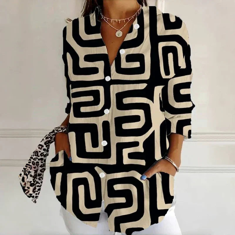 Classic vintage everyday blouse for women | Ellaine -6