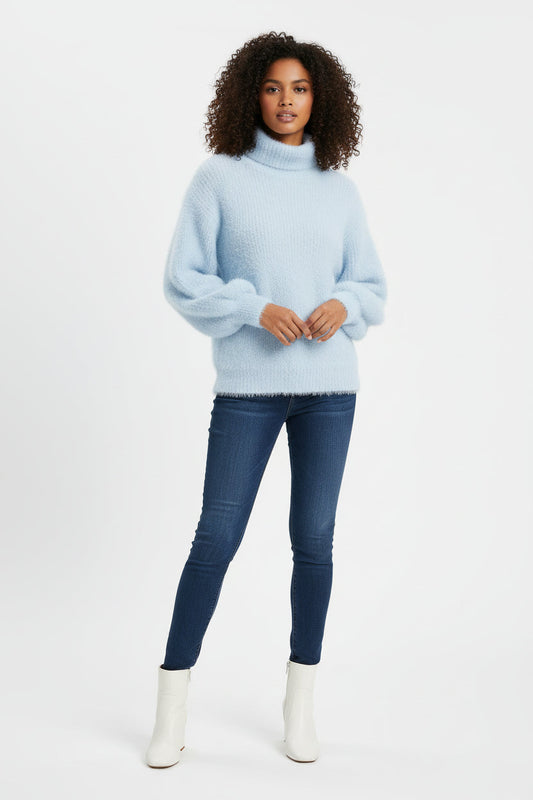 Loose-fit knit wool jumper for women | Aurelia -1