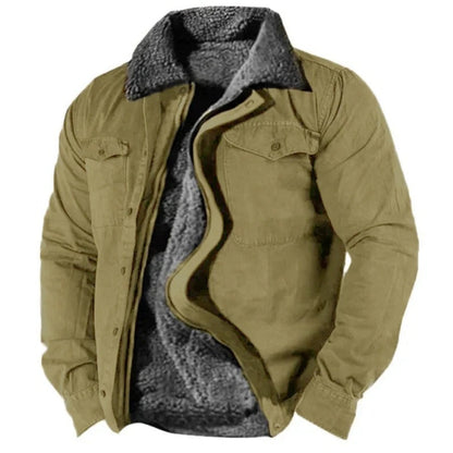 Warm sherpa-lined jacket for men | Logan
