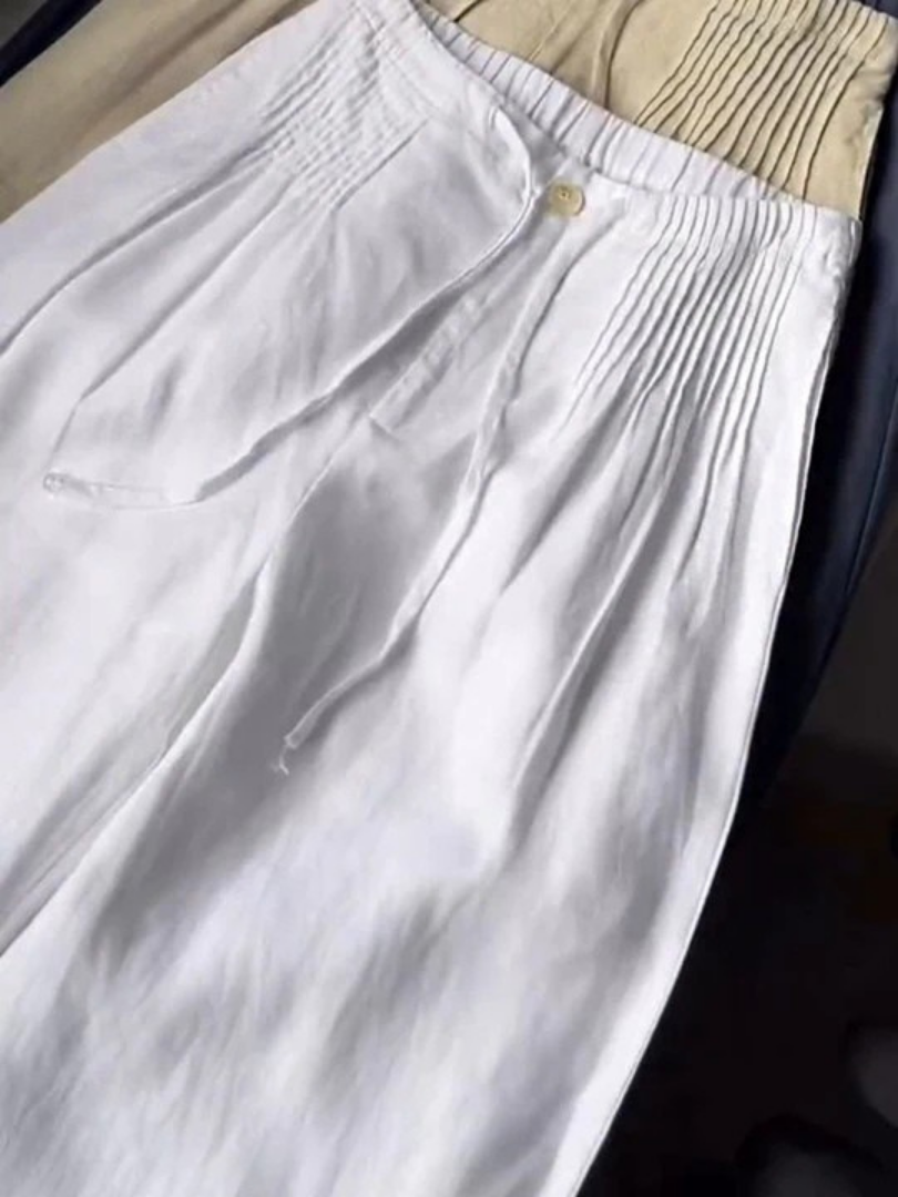 Relaxed wide-leg trousers for women | Alina -3
