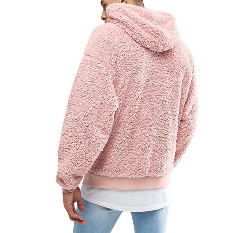 Fluffy teddy hoodie with hood for men | Arvid