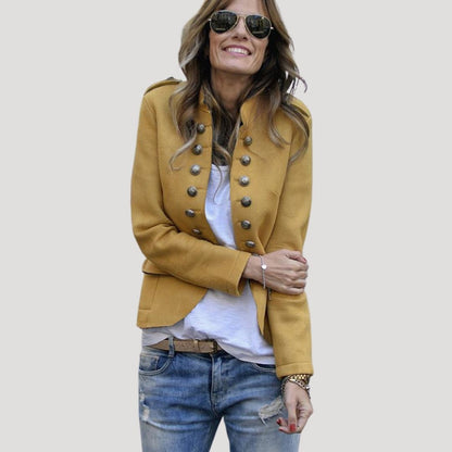 Military-inspired tailored everyday blazer for women | Colette -4
