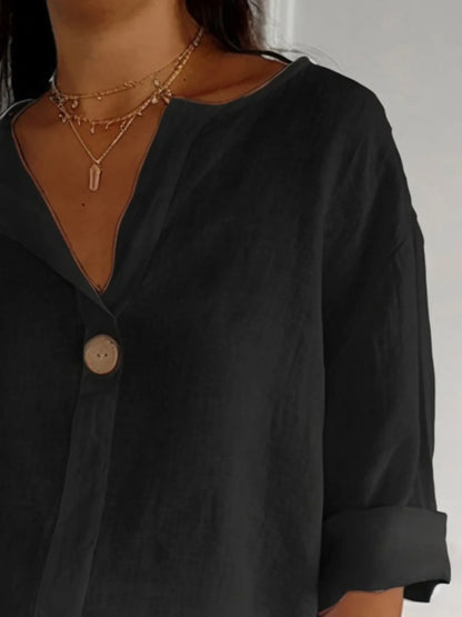 Chemisier casual grande taille blouse for women -5