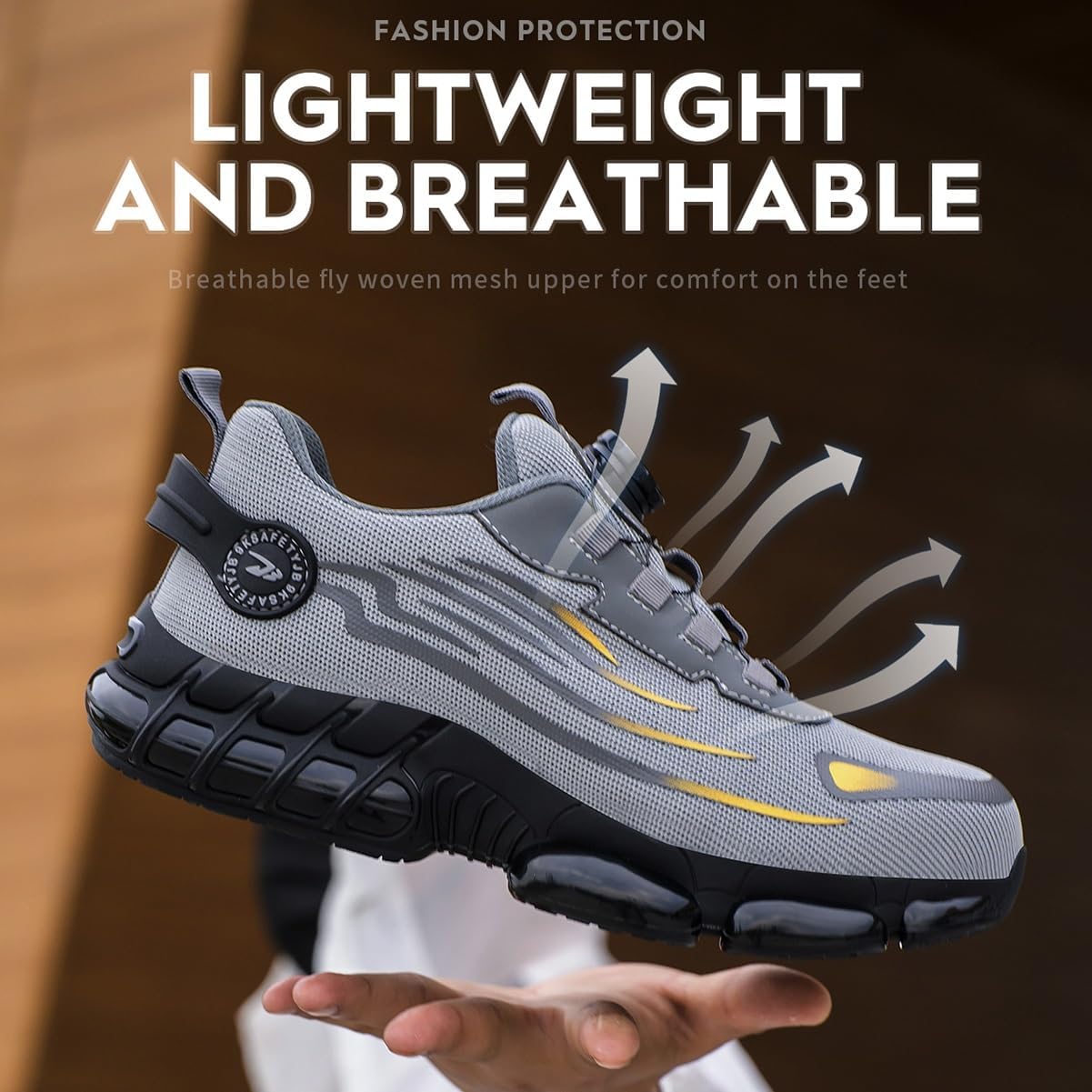Steelguard ultra-light durable safety shoes for men -5