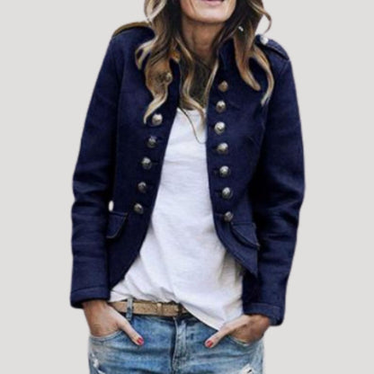 Military-inspired tailored everyday blazer for women | Colette -5