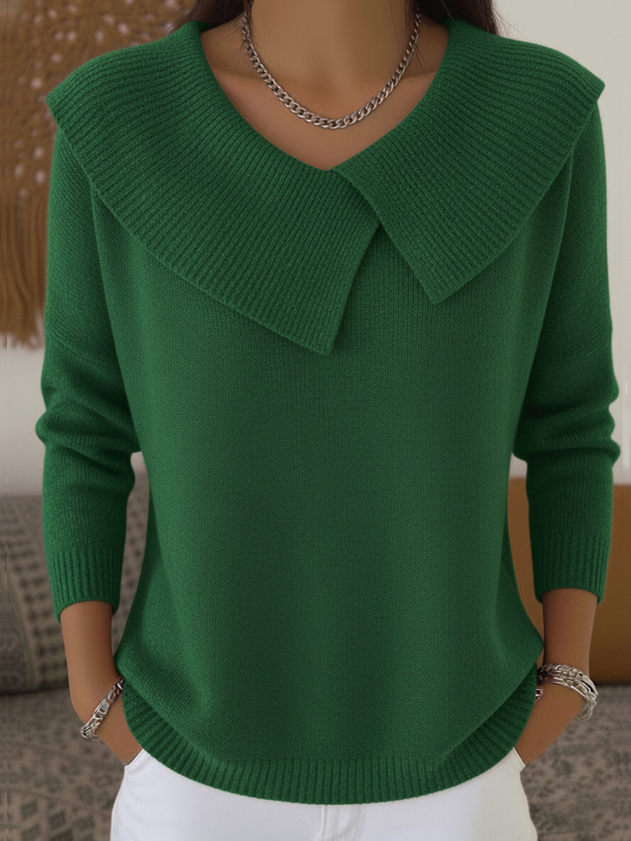 Soft collar winter jumper for women | Elowen -3
