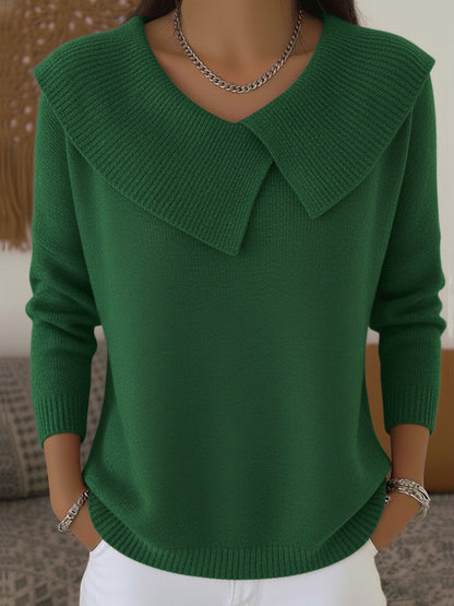 Soft collar winter jumper for women | Elowen -3